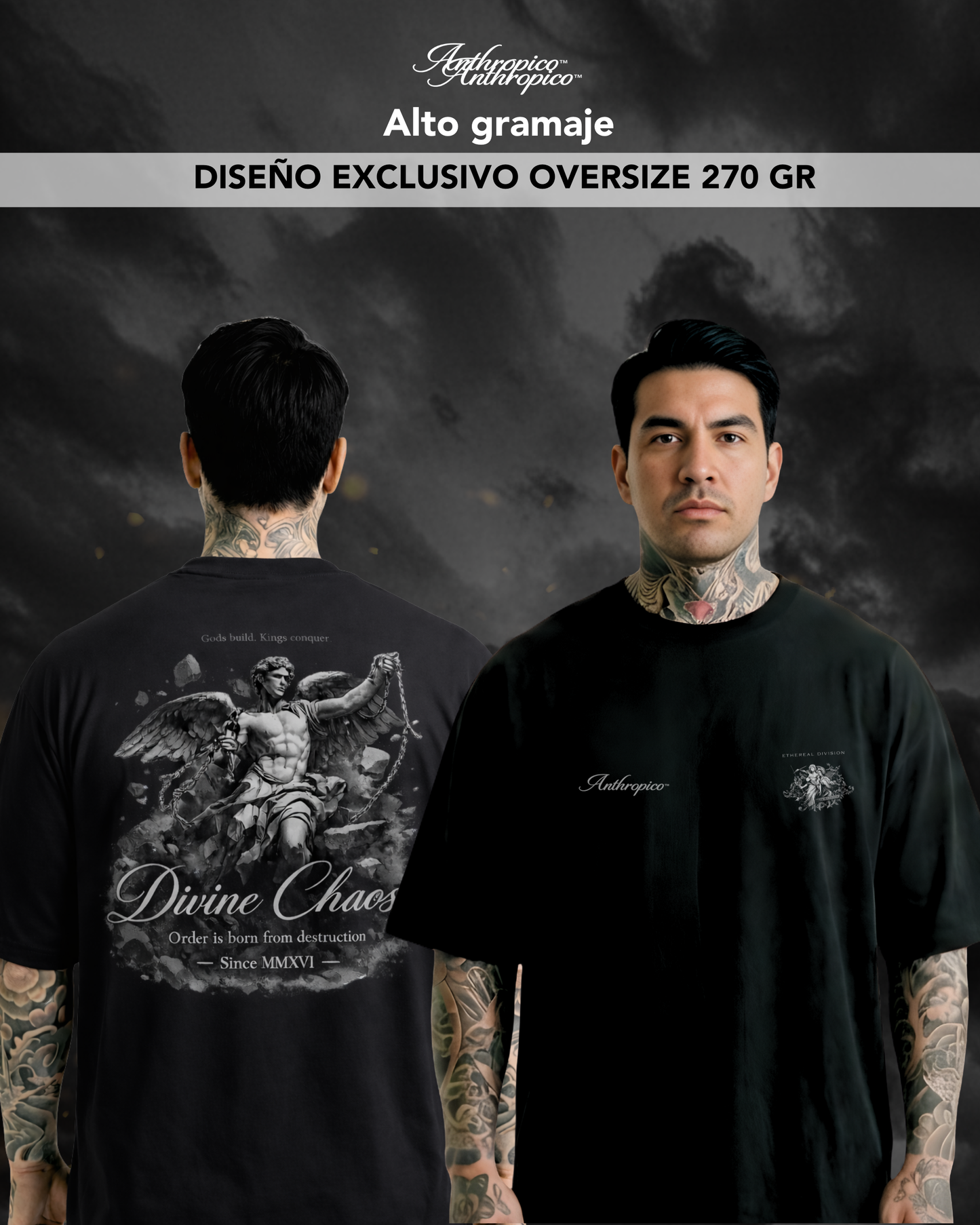 PACK X2 OVERSIZE PREMIUM DIVINE CHAOS(ALTO GRAMAJE)