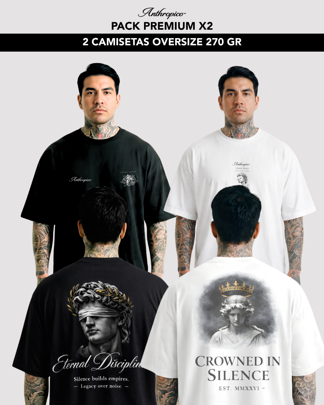 PACK X2 OVERSIZE PREMIUM STRRT CRAWN