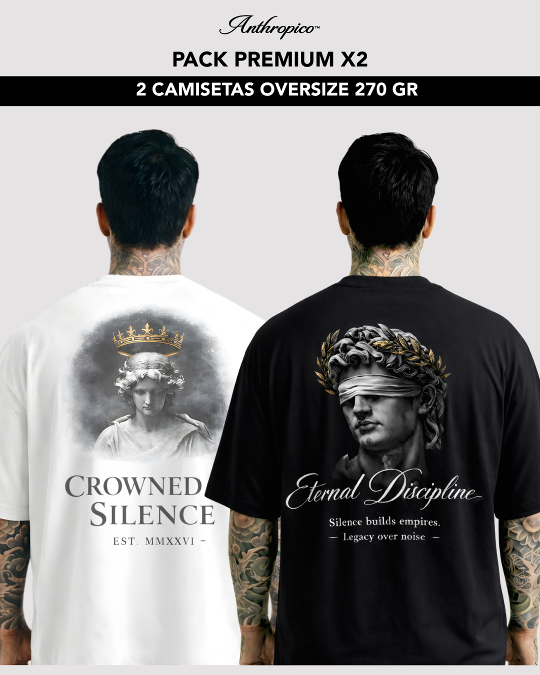 PACK X2 OVERSIZE PREMIUM STRRT CRAWN