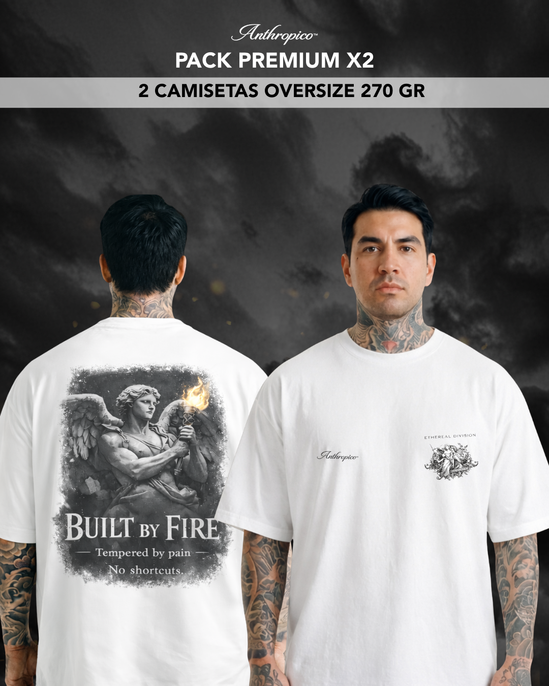PACK X2 OVERSIZE PREMIUM  BUOÑY BY FIRE SAINT OF STREETS (ALTO GRAMAJE)